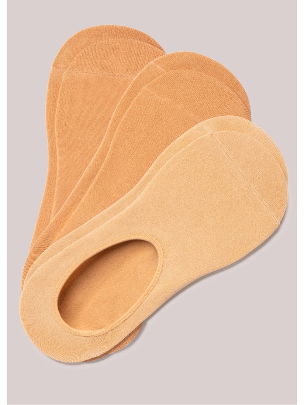 Nude Barre No Show Socks (3 Pairs)